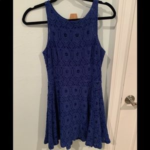 BB Dakota Blue Lace Dress